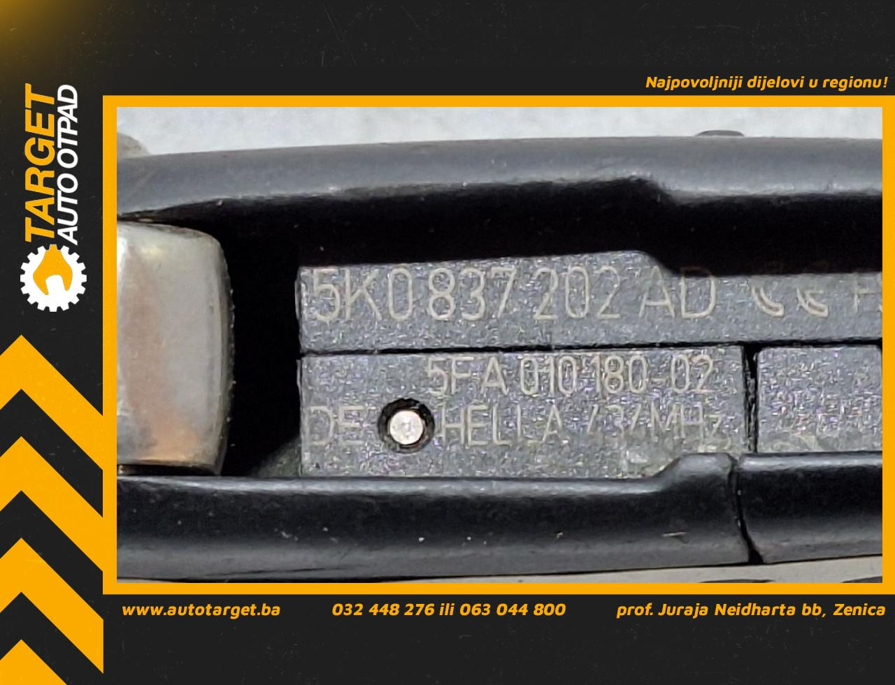 DIJELOVI KLJUC VW TIGUAN > 11-15 2.0 5K0837202