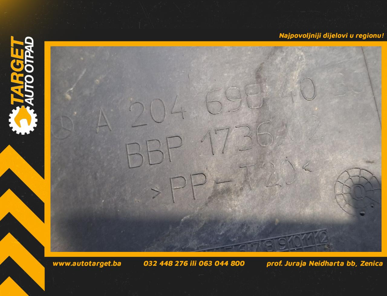 UNUTRASNJI BLATOBRAN MERCEDES C KLASA (W204) > 11-13 A2046984030