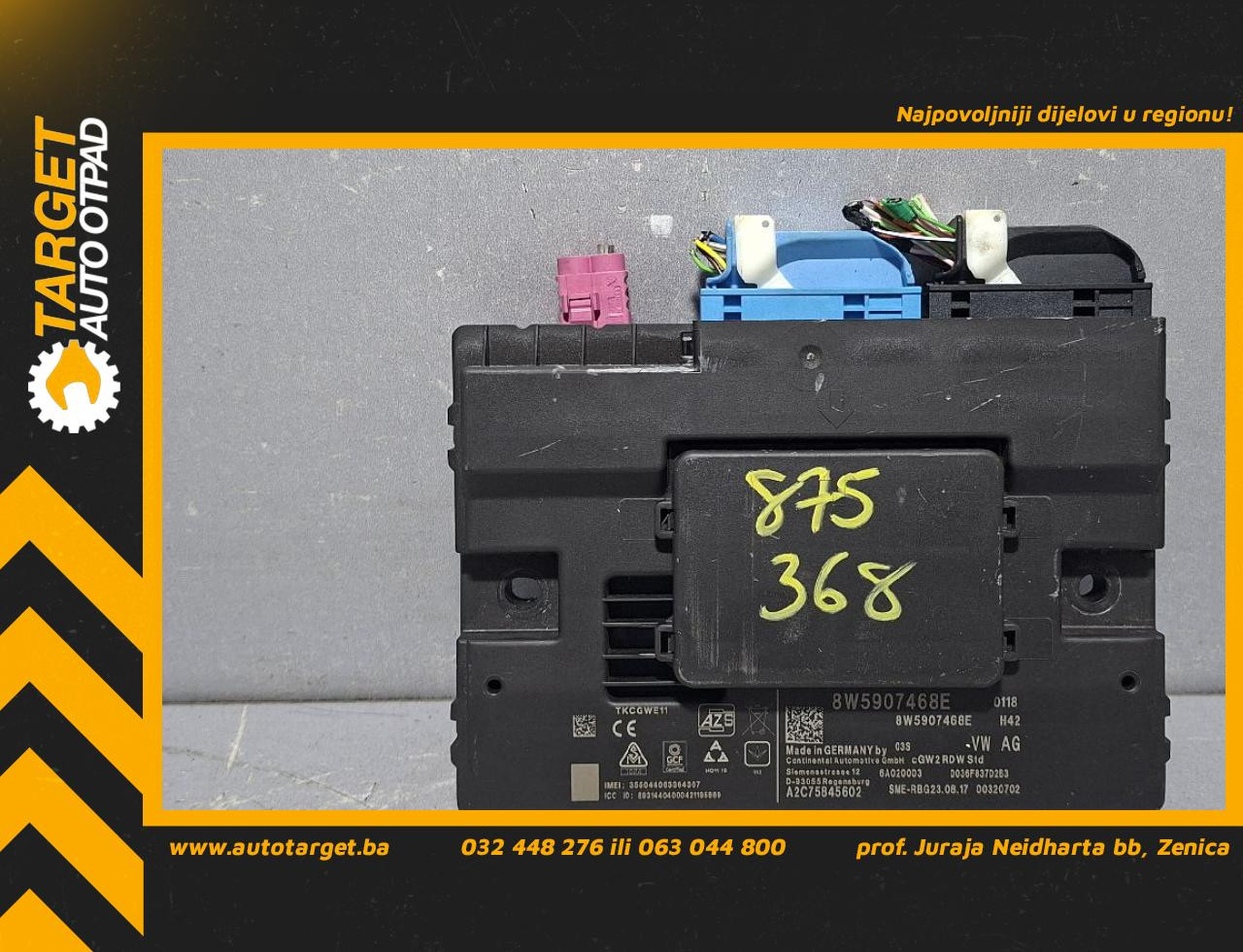 DIJELOVI ELEKTRONIKA MODUL AUDI A4 (B9) > 15-18 2.0 8W5907468E