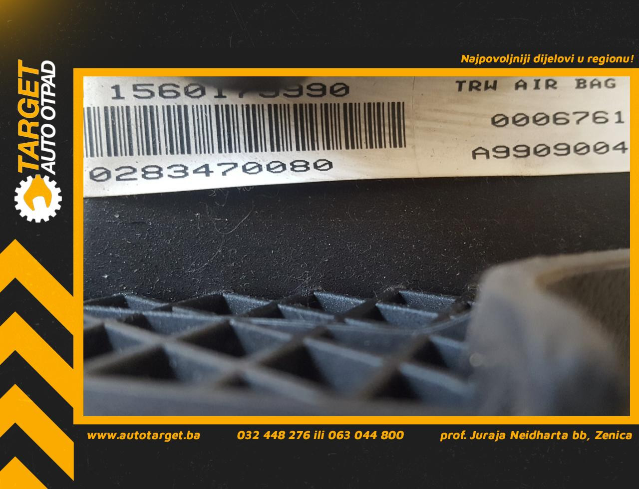DIJELOVI AIRBAG VOLANA ALFA ROMEO 166 > 98-03 1560179990