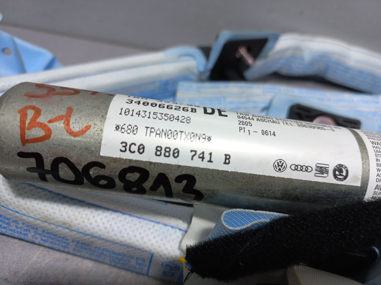 KROVNI AIRBAG VW PASSAT B6 > 05-10 3C0880741B