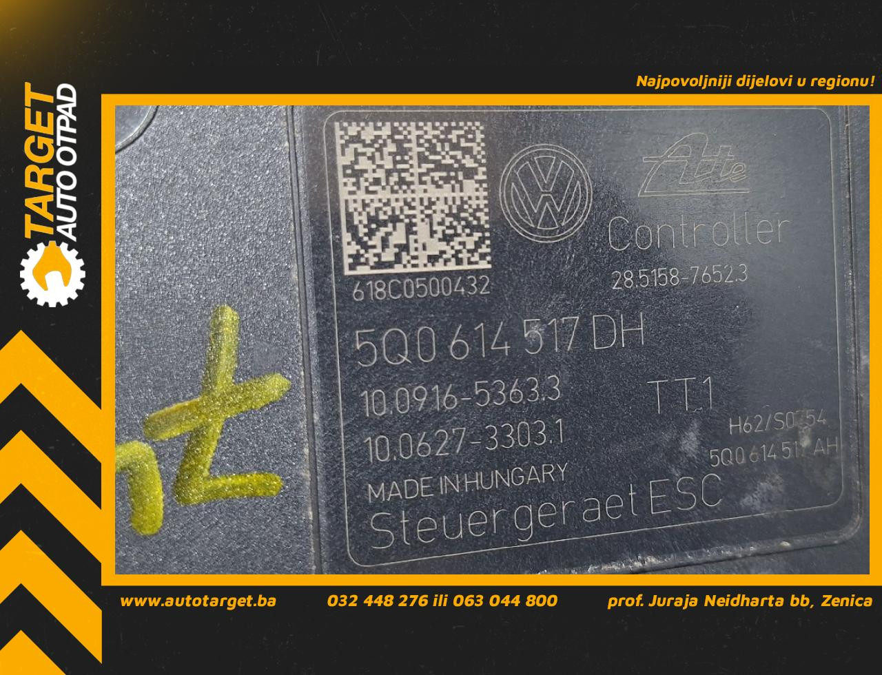 ABS ELEKTRONIKA SKODA SUPERB > 19- 5Q0614517DH 5Q0614517DH
