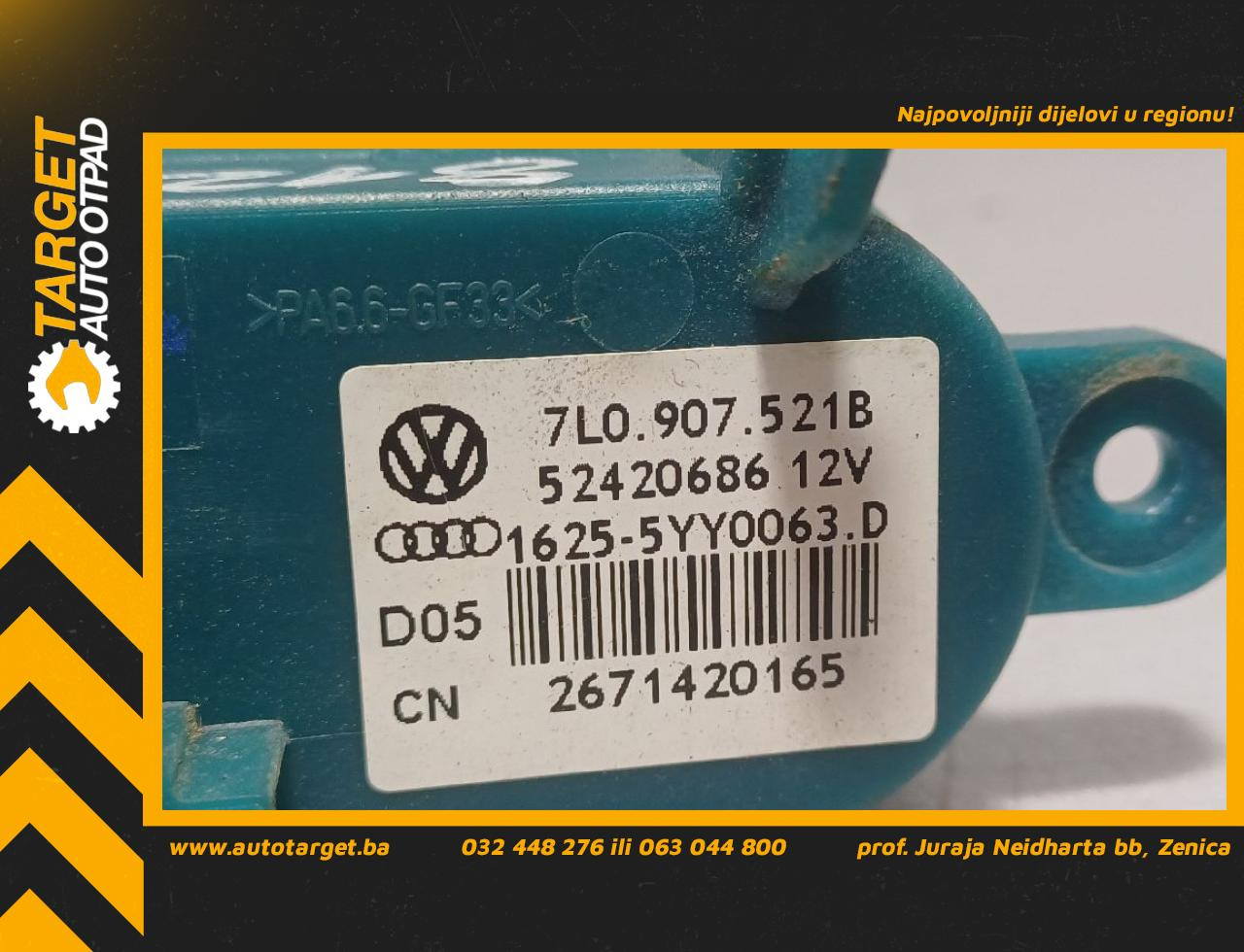 DIJELOVI ELEKTRONIKA REOSTAT VW T6 > 15-19 2.0 7L0907521B