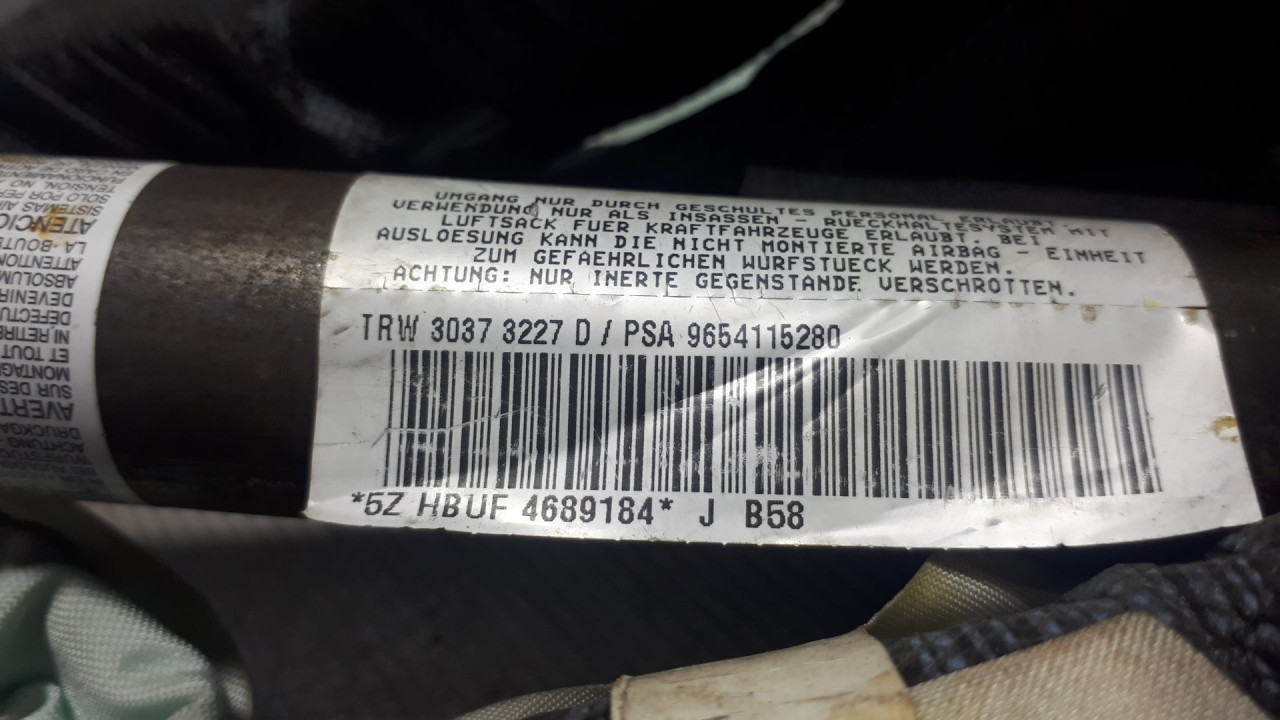 KROVNI AIRBAG CITROEN C4 PICASSO > 07-10 9654115280
