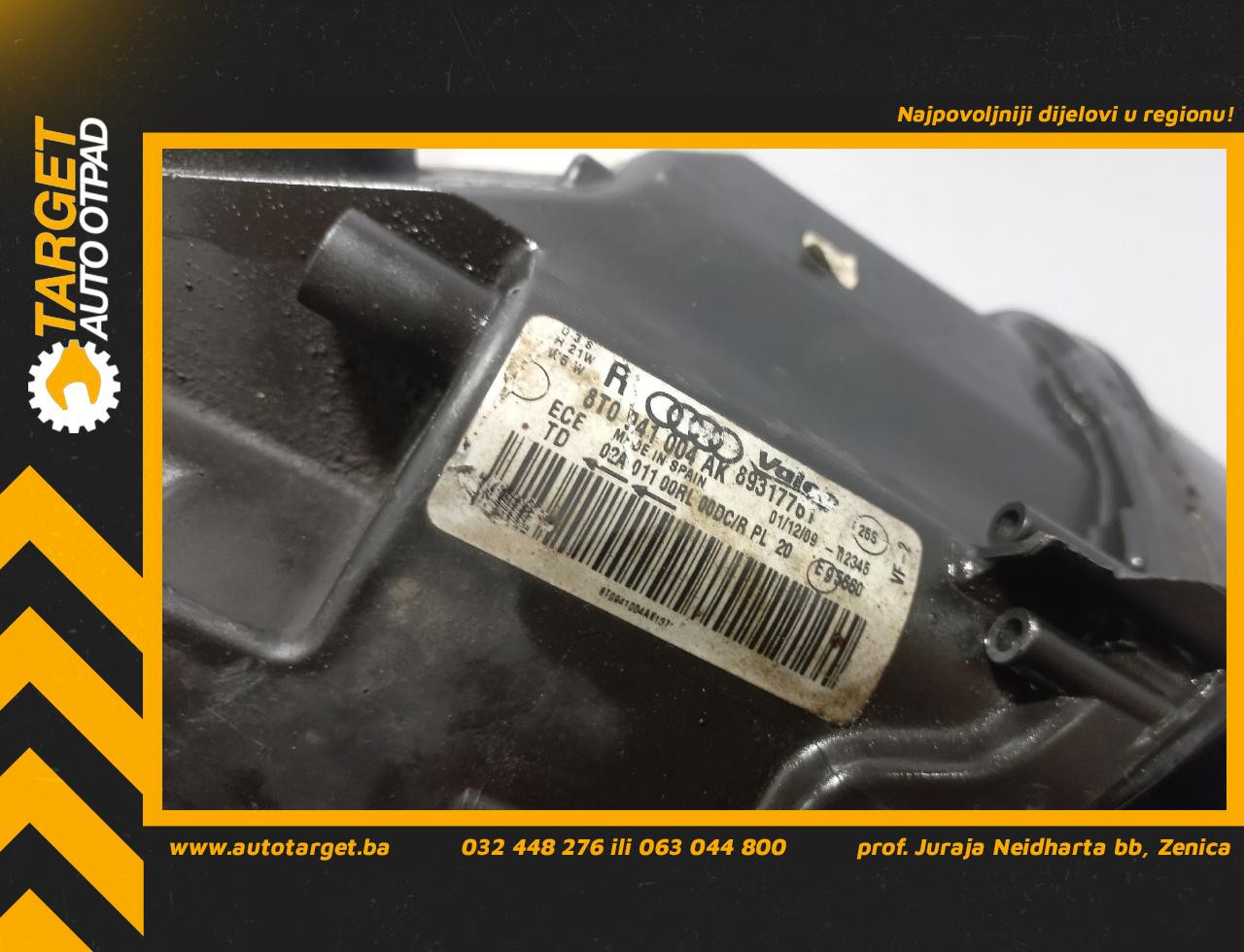 DIJELOVI FAR AUDI A5 (8T) SPORTBACK > 07-11 8T0941004AK