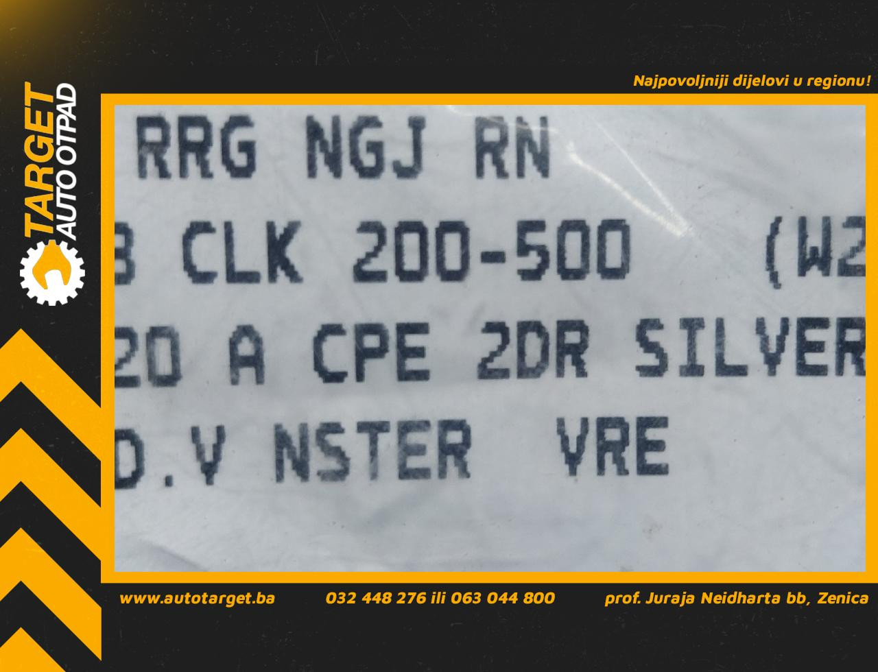DIJELOVI BAGLAMA MERCEDES CLK (W209) > 02-09