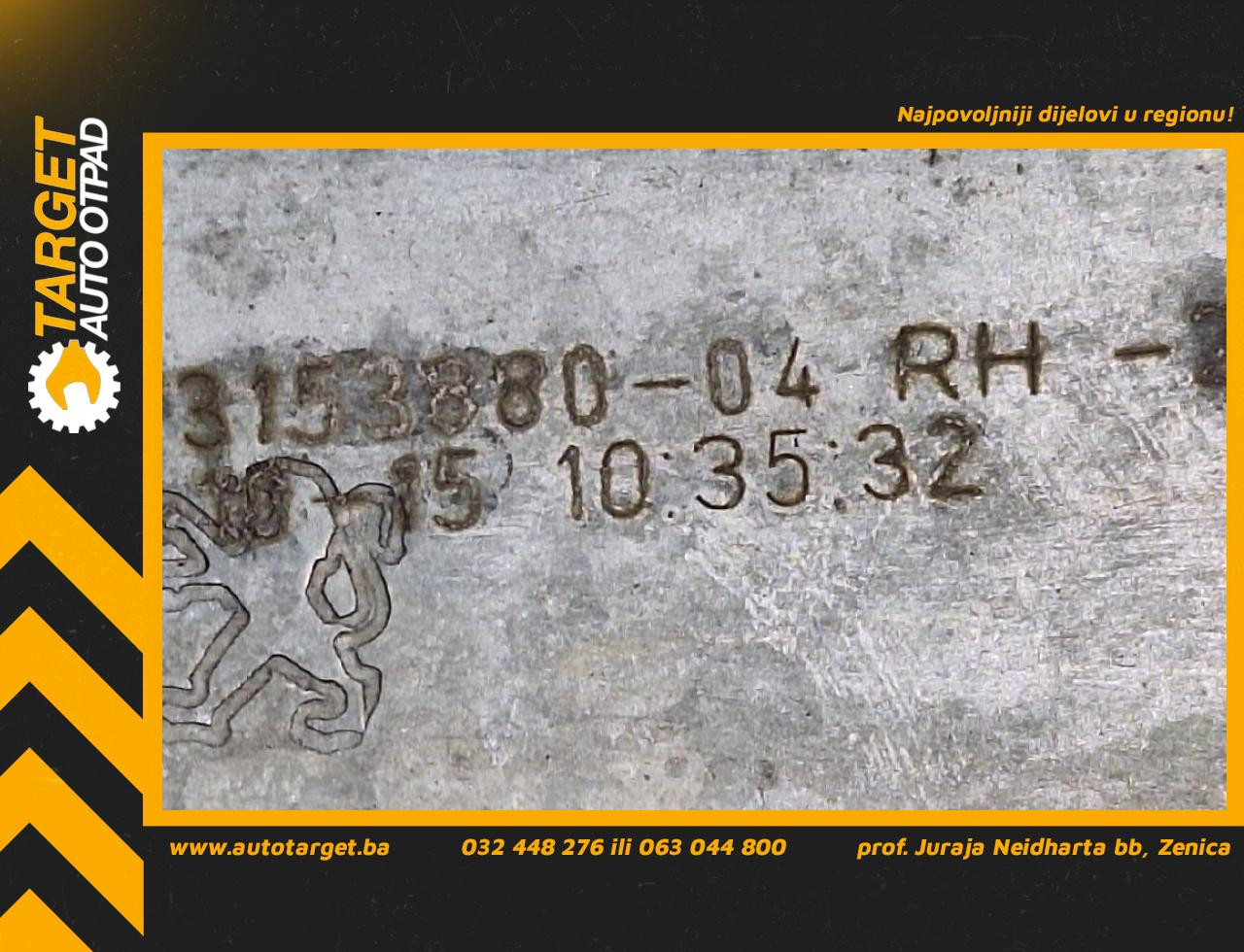 MANUELNI PODIZAC STAKLA PEUGEOT 2008 > 13-16 9673153880