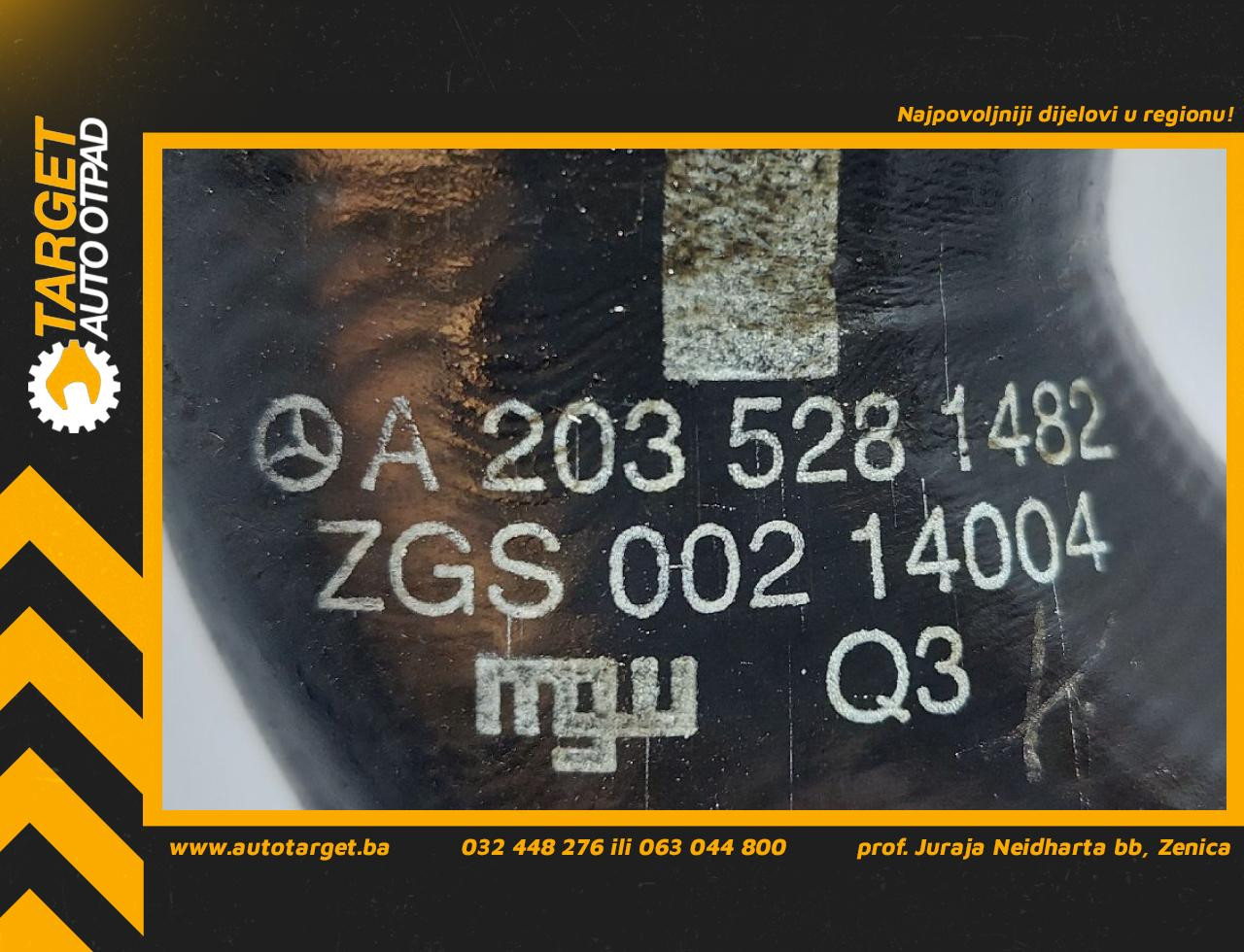 DIJELOVI CRIJEVO MERCEDES C KLASA (W203) > 00-04 A2035281482