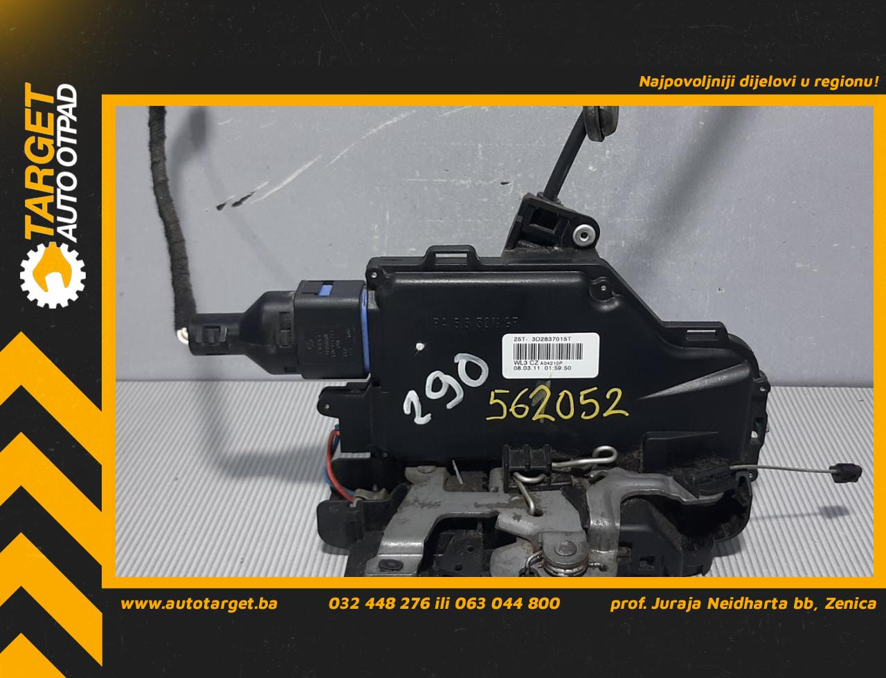 DIJELOVI BRAVA VRATA VW CADDY > 10-15 3D2837015T
