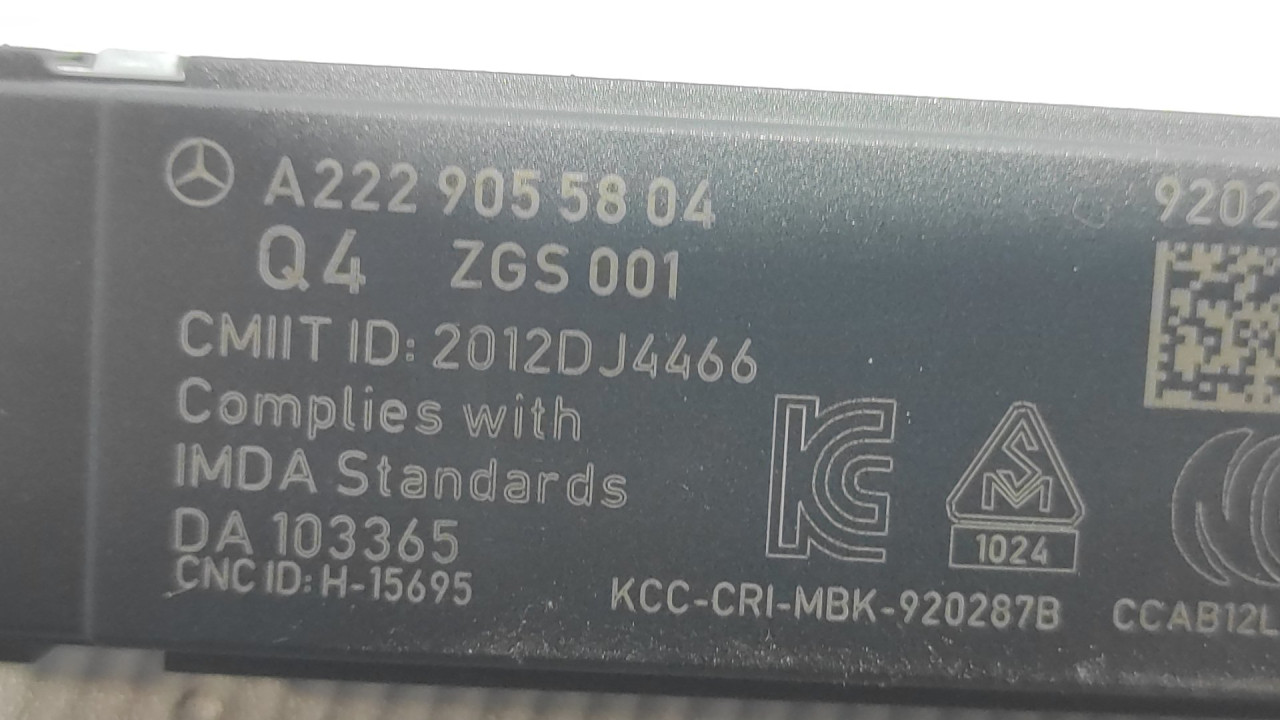 ANTENA MERCEDES C KLASA (W205/S205) > 14-18 A2229055804