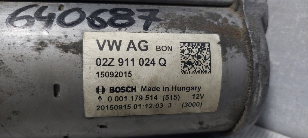 DIJELOVI ALNASER VW GOLF 7 SW > 13- 02Z911024Q
