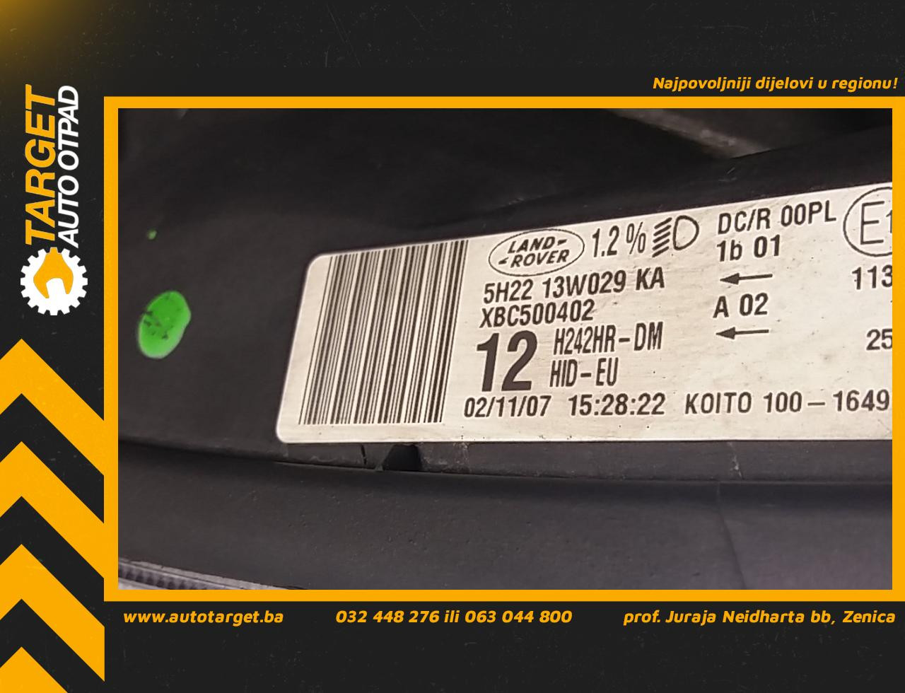 DIJELOVI FAR LAND ROVER DISCOVERY > 04-09 XBC500402