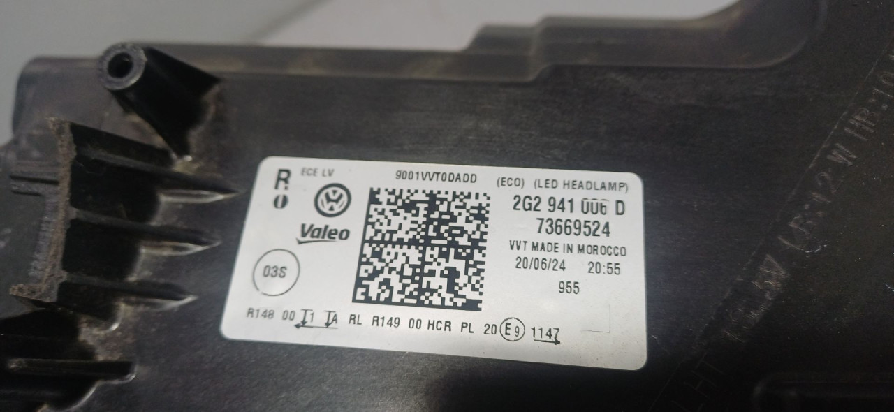 DIJELOVI FAR OSTECEN VW POLO > 21- 2G2941006D