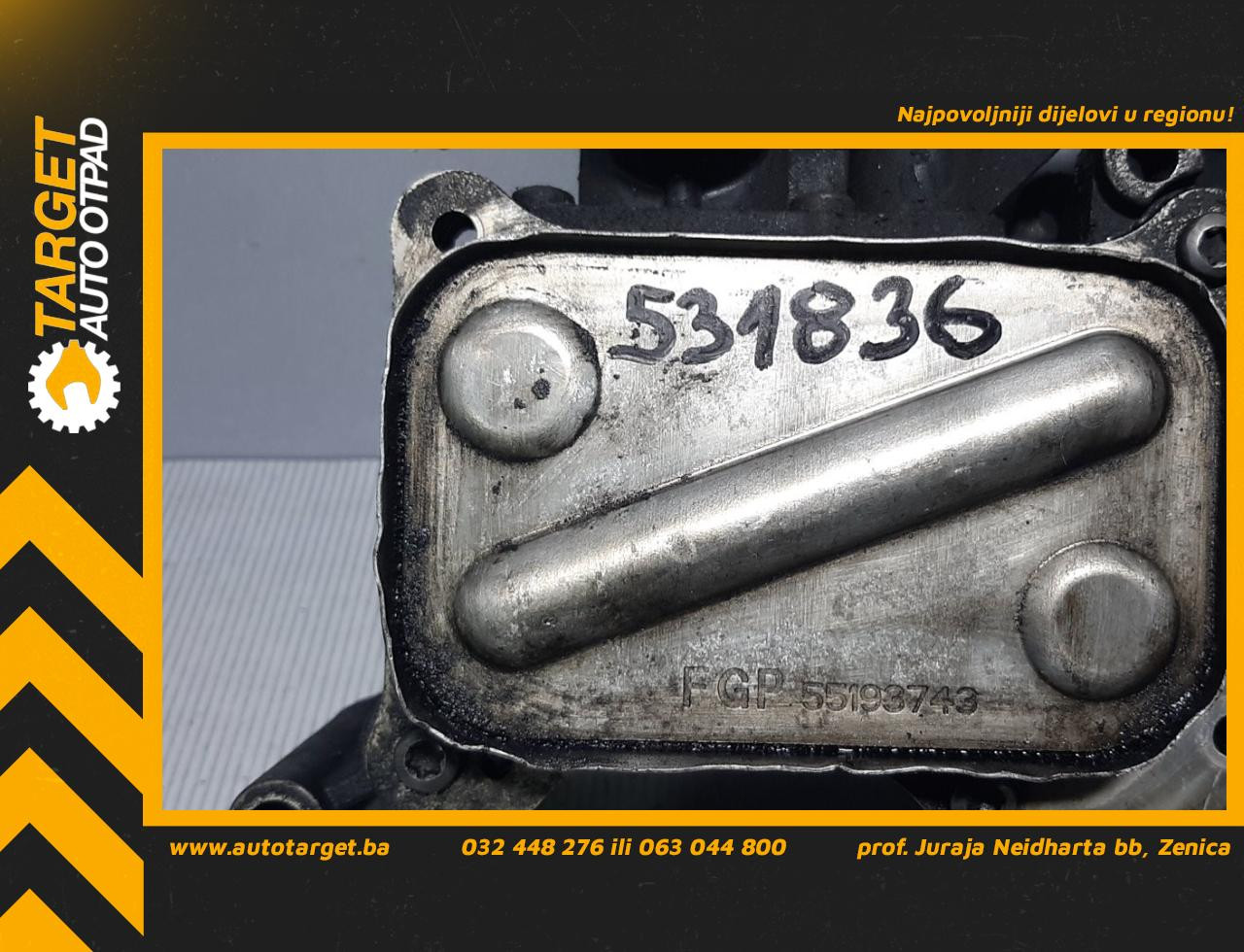 DIJELOVI HLADNJAK ULJA OPEL CORSA COMBO C > 03-11 1.3 55193743