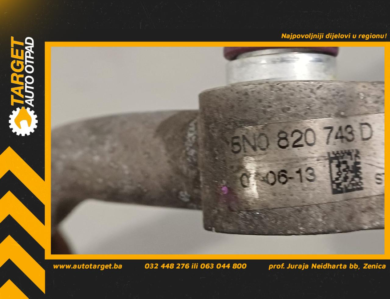 DIJELOVI CRIJEVO KLIME VW TIGUAN > 11-15 2.0 5N0820743D
