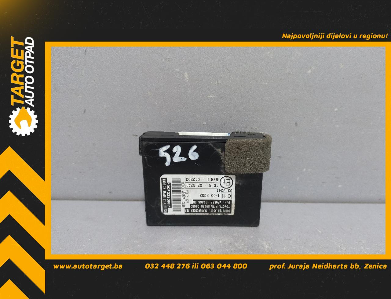 ELEKTRONIKA MODUL TOYOTA AVENSIS > 09-11 8978005050