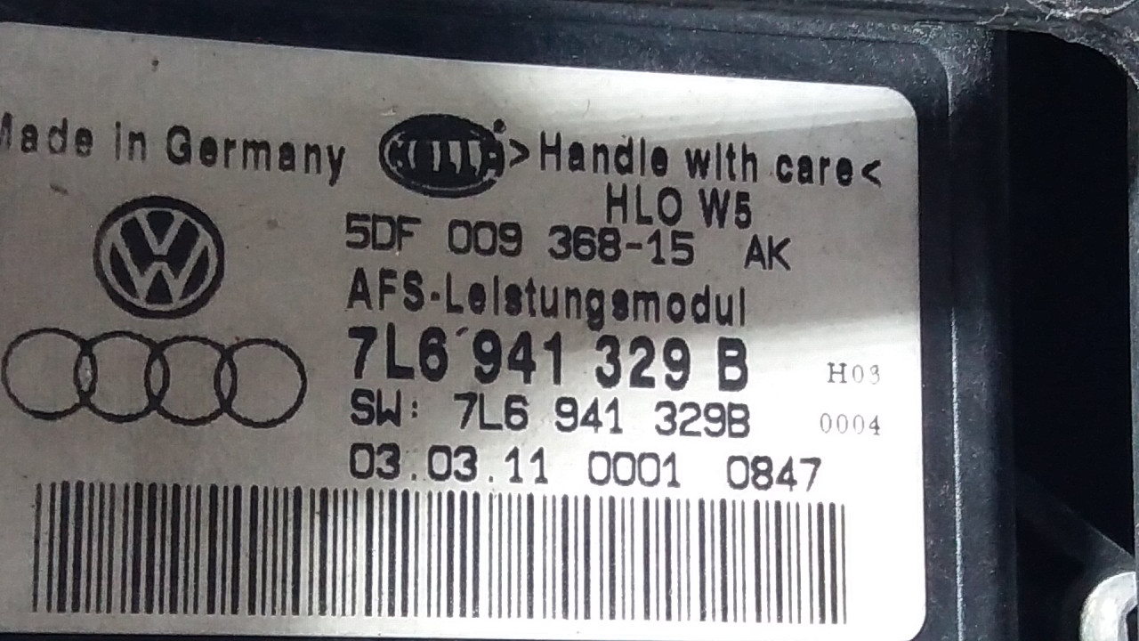 DIJELOVI BALAST FARA VW GOLF 6 > 08-12 7L6941329B