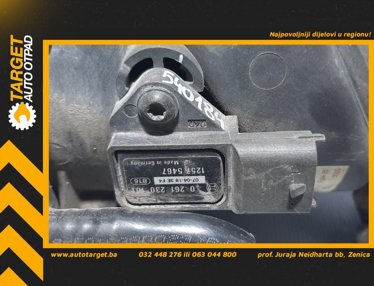 DIJELOVI MAP SENZOR OPEL CORSA D > 06-11 1.2 0261230101