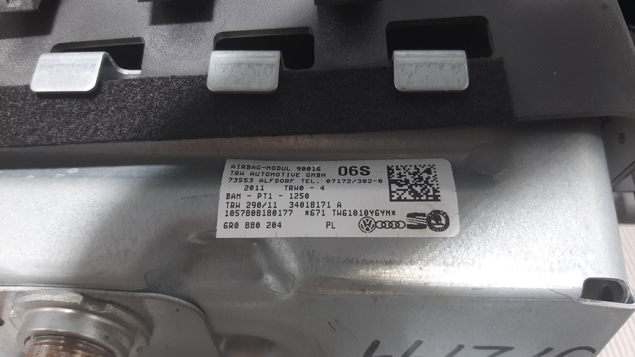 DIJELOVI AIRBAG SUVOZACA VW POLO > 09-14 6R0880204