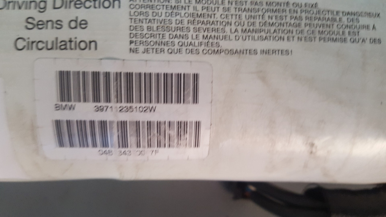 AIRBAG SUVOZACA BMW SERIJA 3 (E46) > 02-05 39711235102W