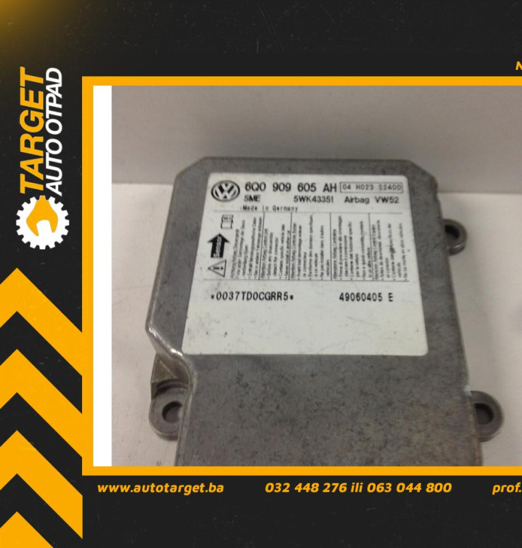 ELEKTRONIKA AIRBAGA VW CADDY > 03-10 6Q0909605AH