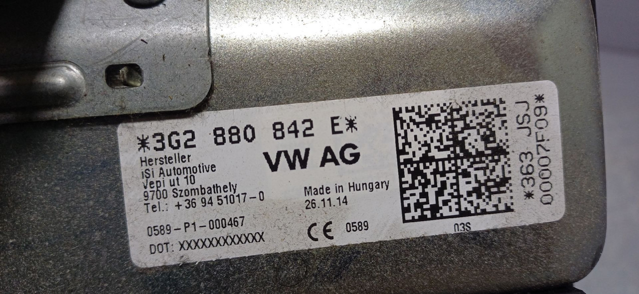 AIRBAG NOGU VW PASSAT B8 > 14-19 3G2880842E