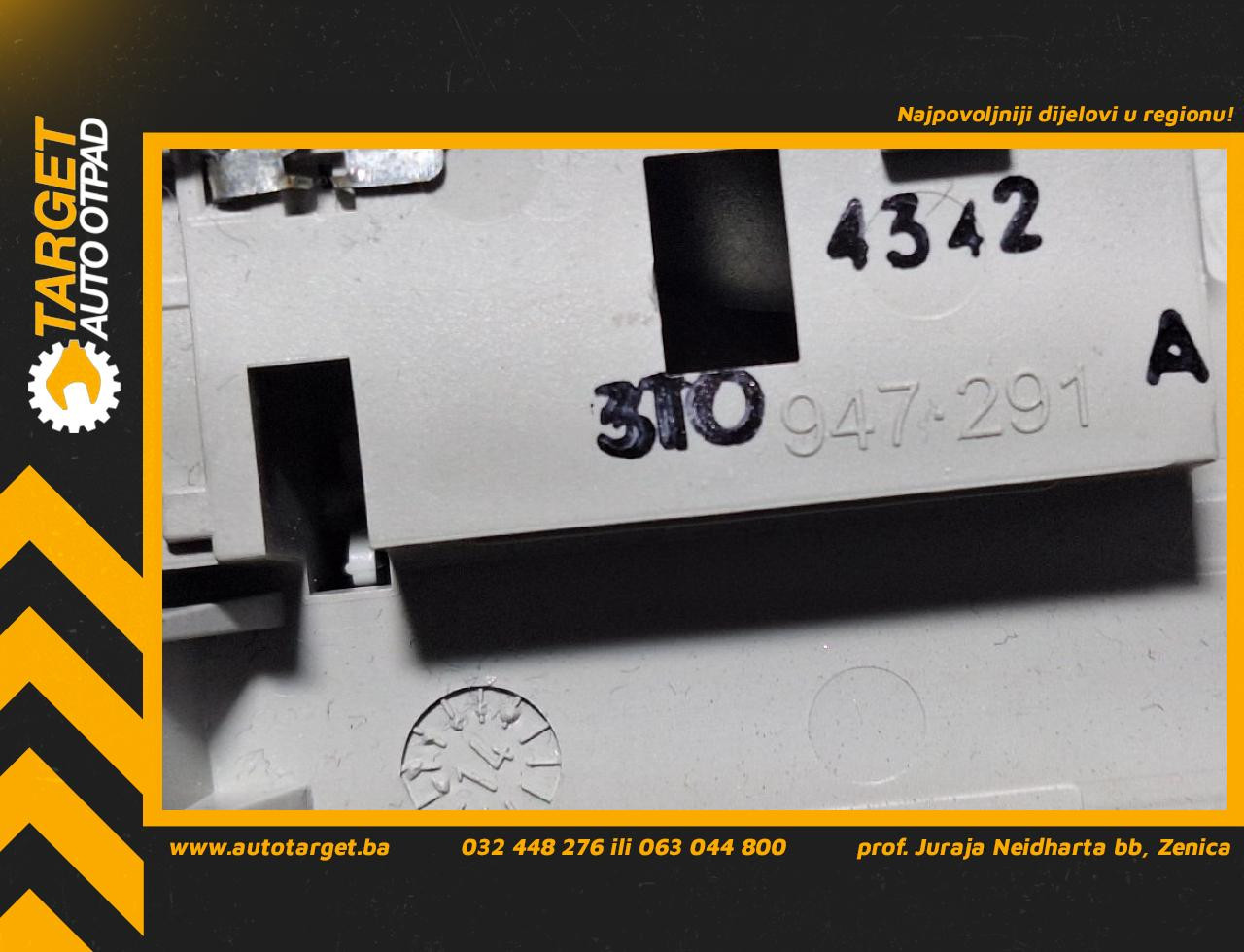 DIJELOVI RASVJETA U KABINI SKODA OCTAVIA > 13-16 2.0 3T0947291A