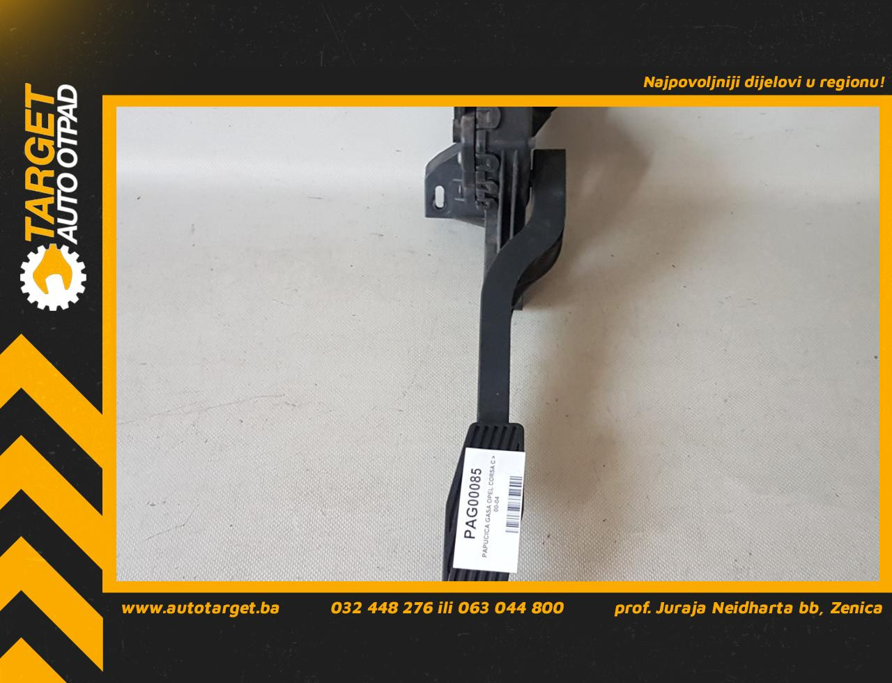 DIJELOVI PAPUCICA GASA OPEL CORSA C > 00-03 OP030050 9129423