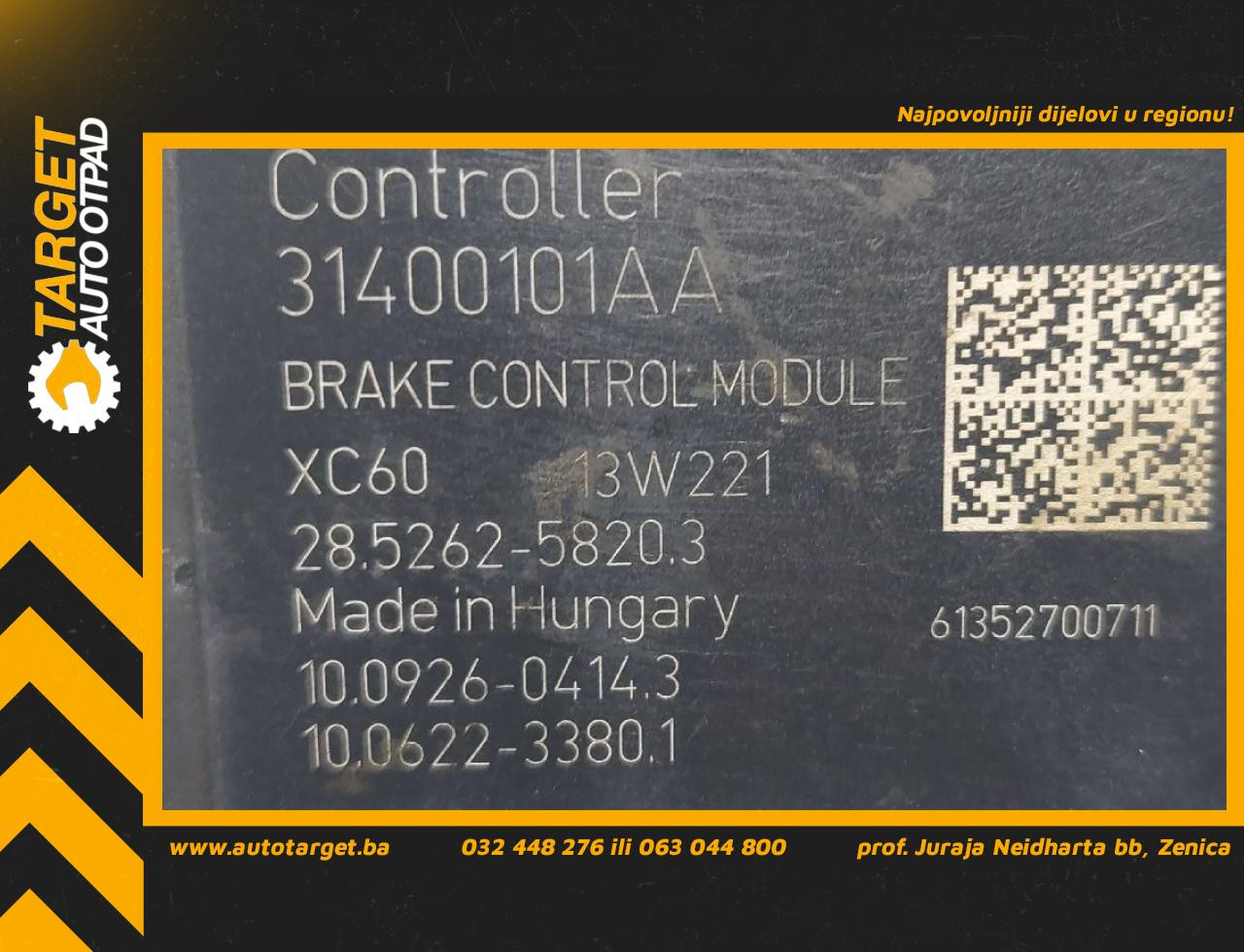 ABS ELEKTRONIKA VOLVO S60/V60 > 14 - 19 31400101AA P31400101