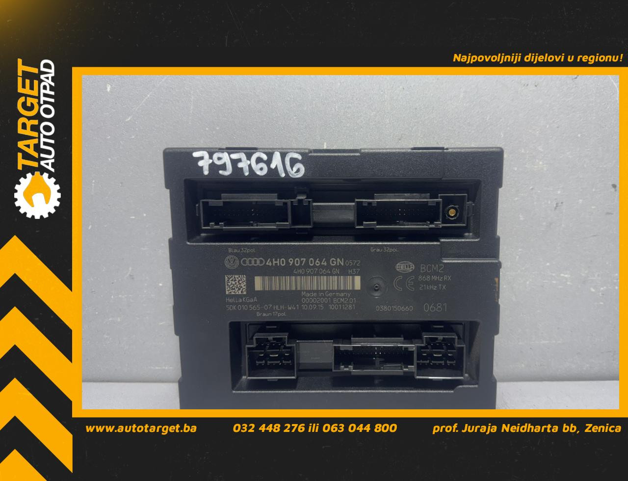 BCM ELEKTRONIKA AUDI A6 4G > 14-18 4H0907064GN