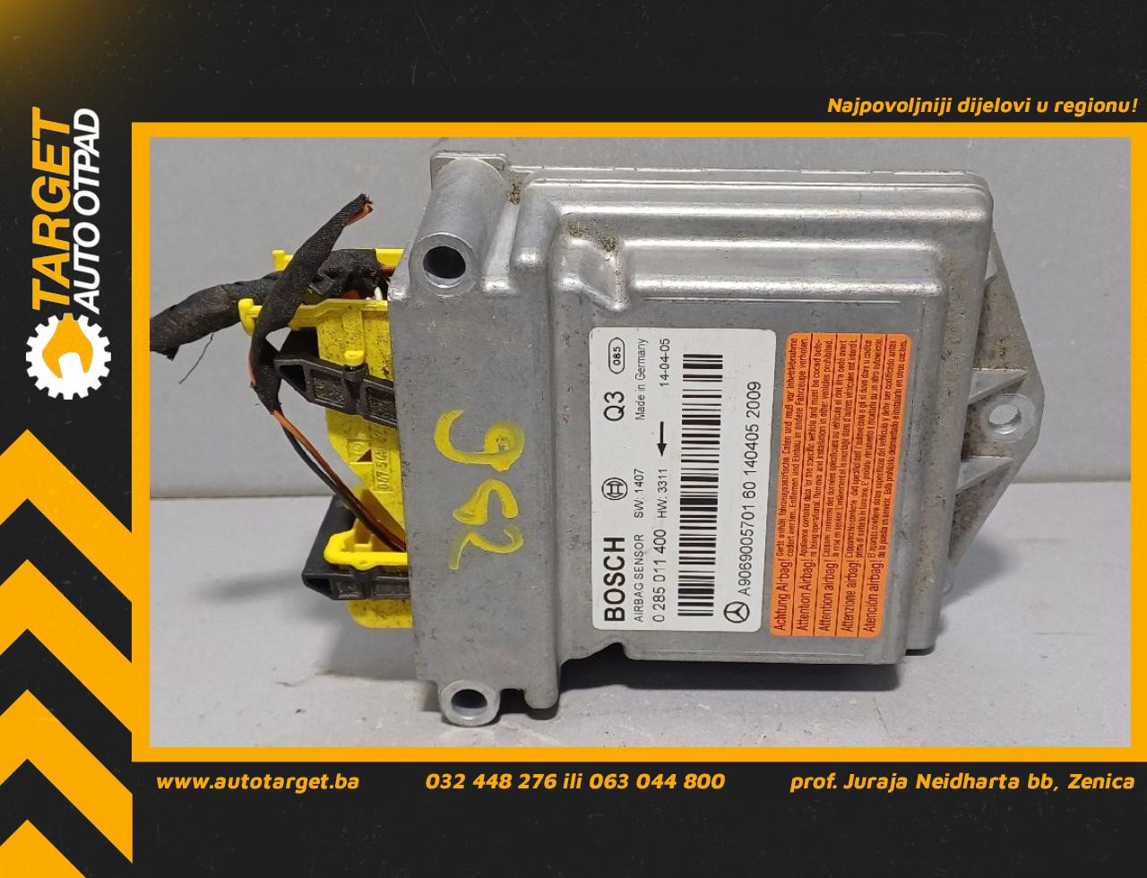 DIJELOVI ELEKTRONIKA AIRBAGA VW CRAFTER > 11-16 2.0 A9069005701