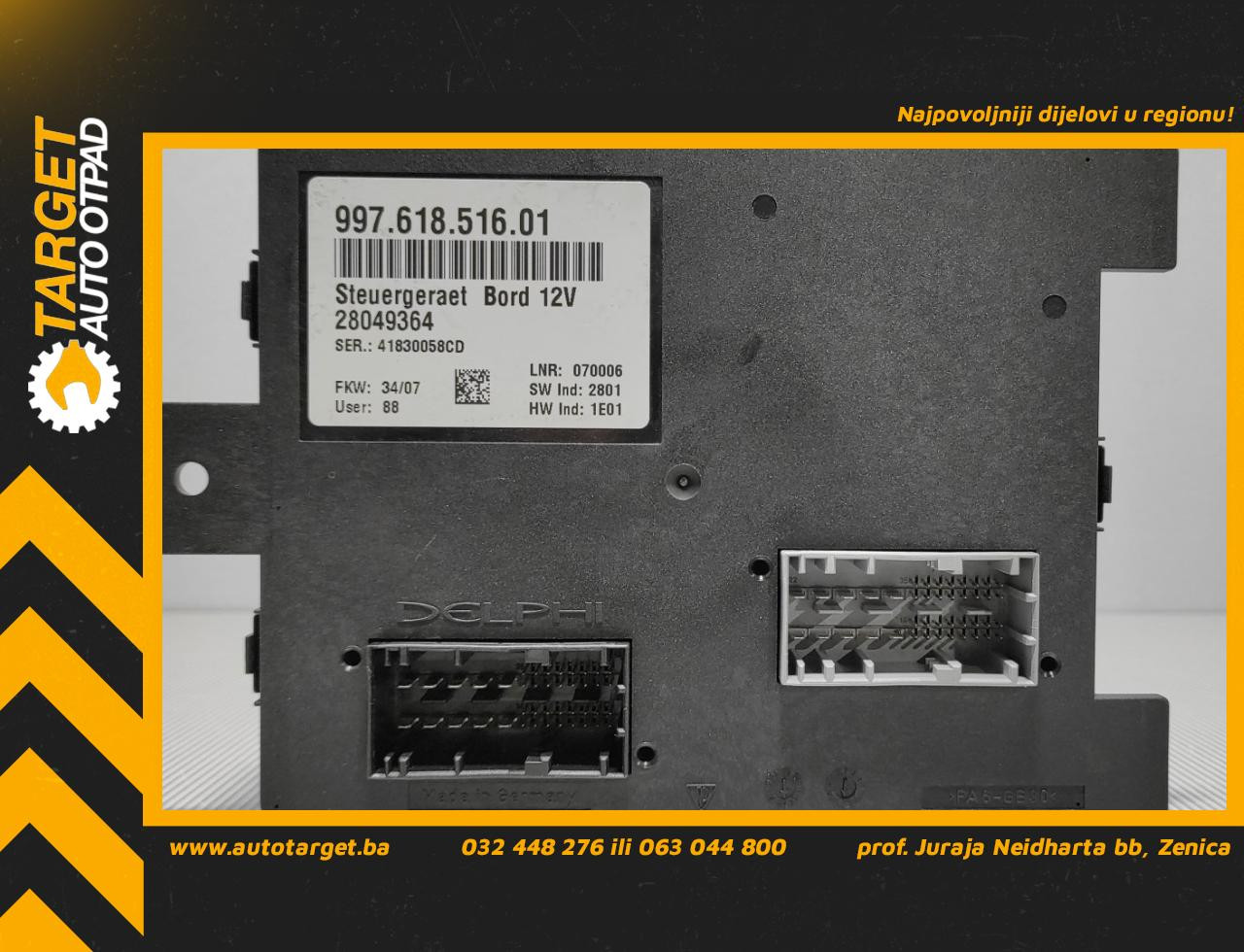 ELEKTRONIKA MODUL PORSCHE 911 > 05-12 99761851601 28049