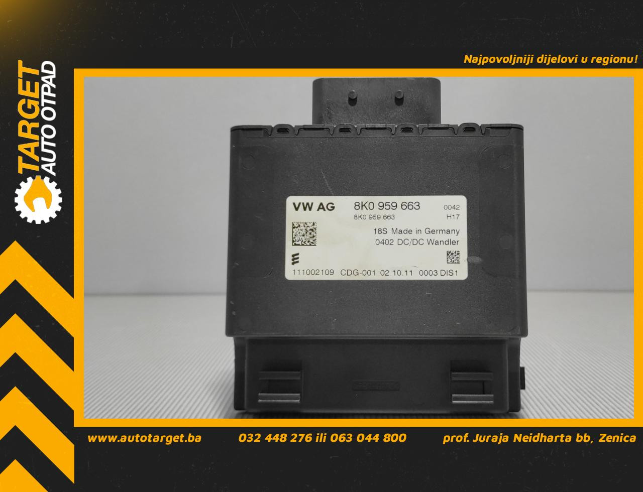 ELEKTRONIKA MODUL AUDI A5 (8T) SPORTBACK > 11-17 8K0959