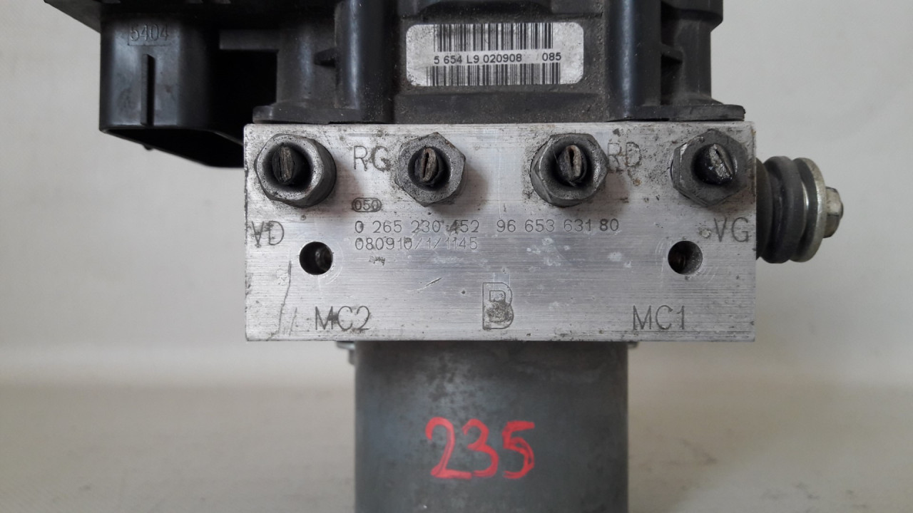 ABS ELEKTRONIKA PEUGEOT 308 > 07-11 9665734580 02652304