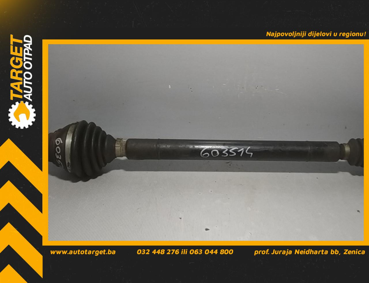 DIJELOVI POLUOSOVINA VW GOLF 6 > 08-12 1.6 1K0407271