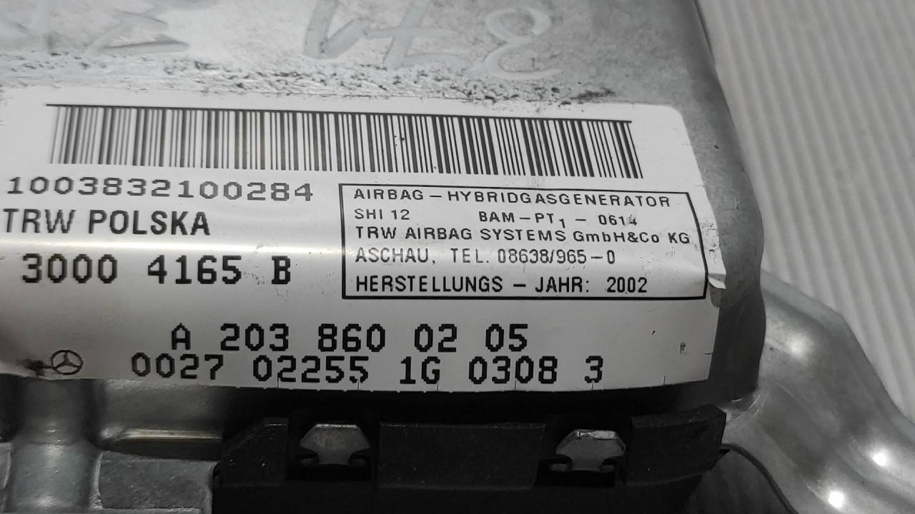 AIRBAG VRATA MERCEDES C KLASA (W203) > 00-04 A203860020