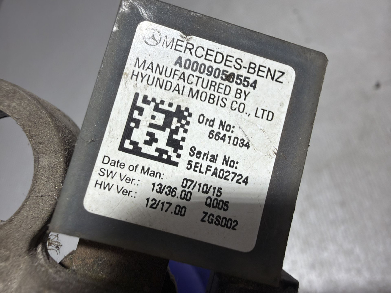 KLEMA MERCEDES C KLASA (W205/S205) > 14-18 A0009050554