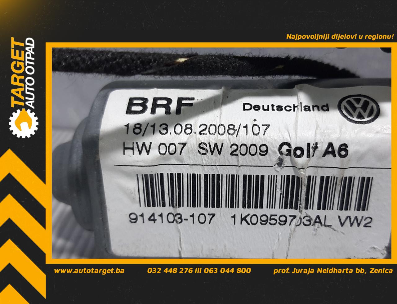 MOTORIC PODIZACA STAKLA VW GOLF 6 > 08-12 1K0959703AL