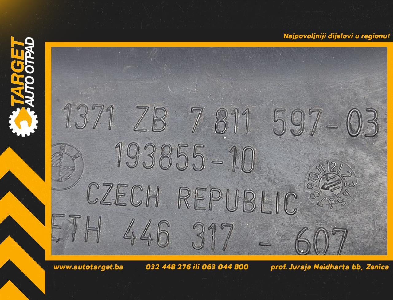 DIJELOVI CRIJEVO BMW SERIJA 5 (F07) GT > 09-12 3.0 7811597