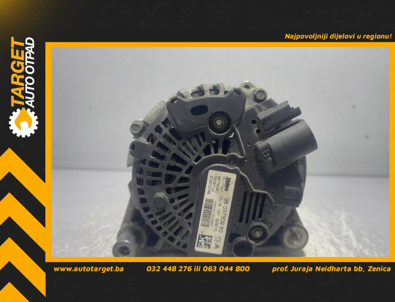 DIJELOVI ALTERNATOR CITROEN C5 > 11-17 2.2 9803750980