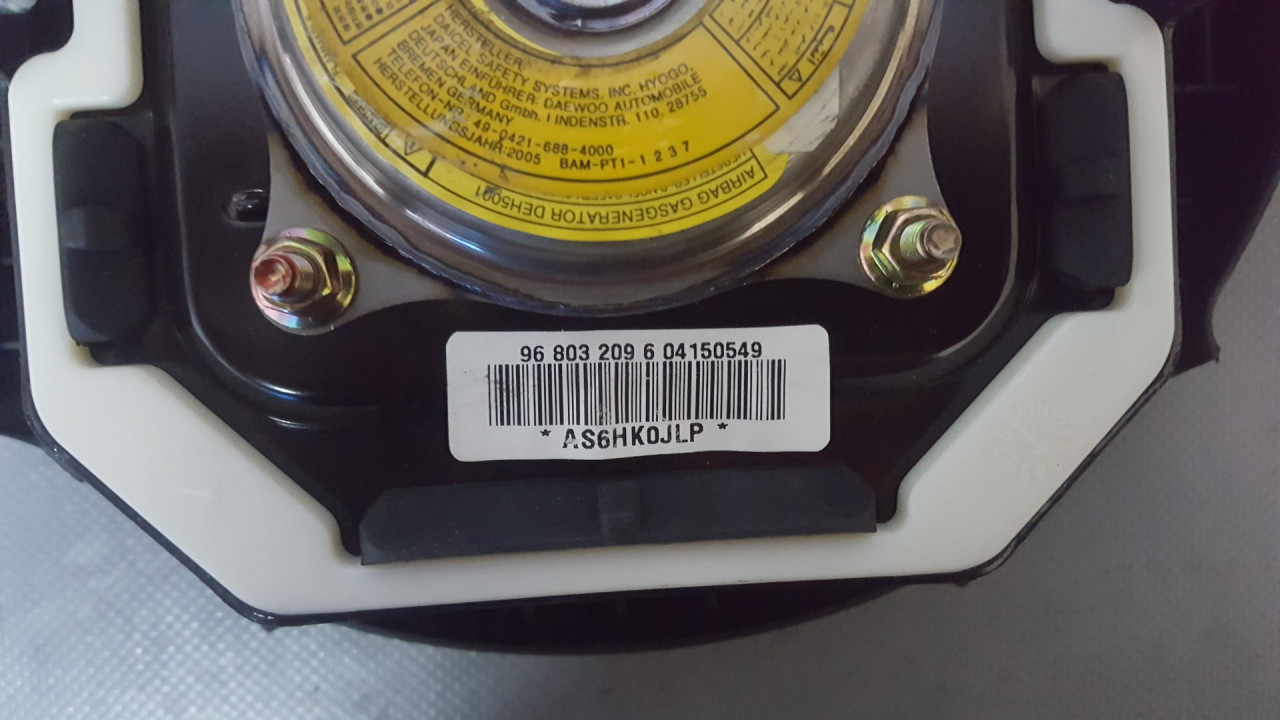 AIRBAG VOLANA CHEVROLET/DAEWOO KALOS > 02-06 968032096
