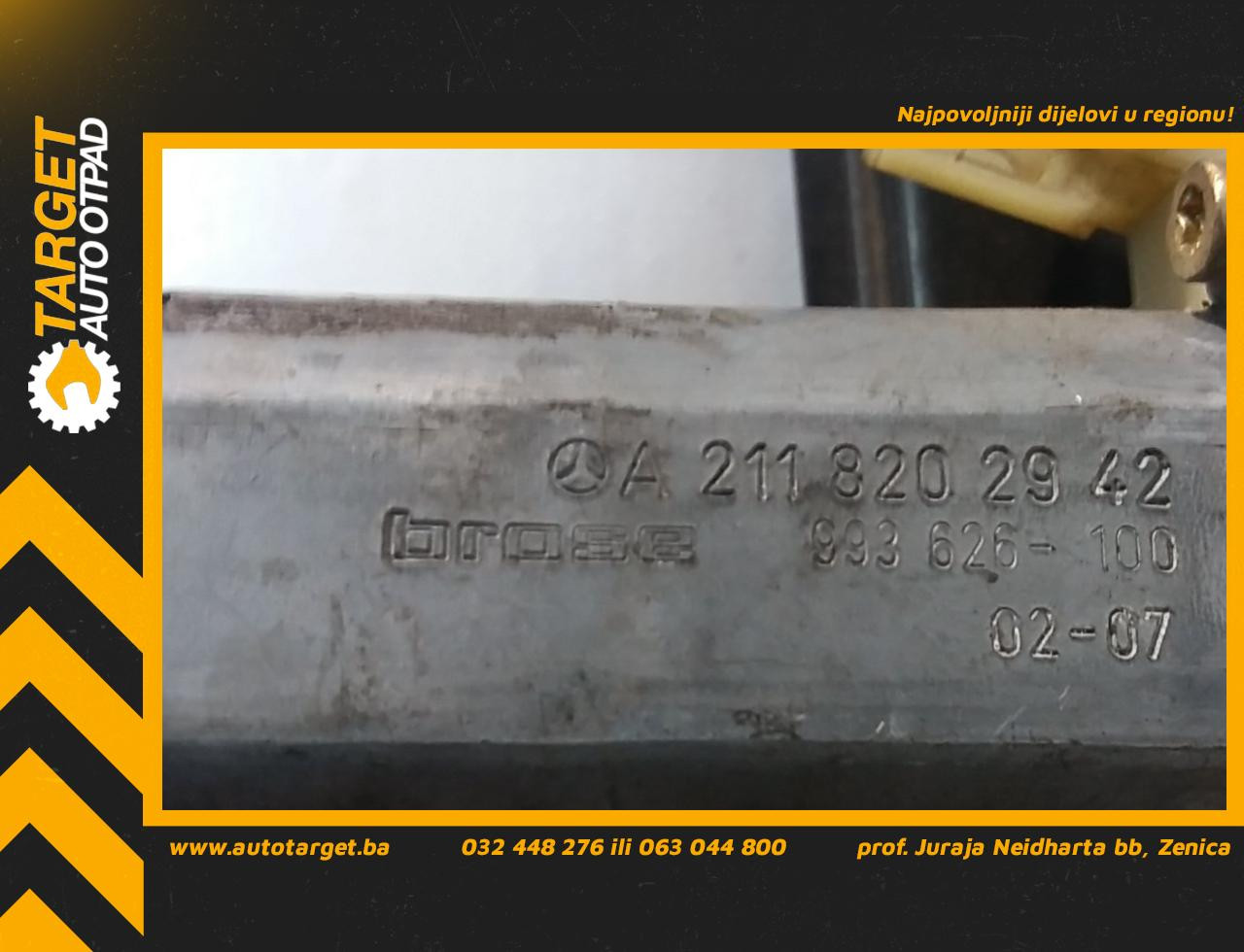 MOTORIC PODIZACA STAKLA MERCEDES E KLASA (W211) > 07-09 A21182029