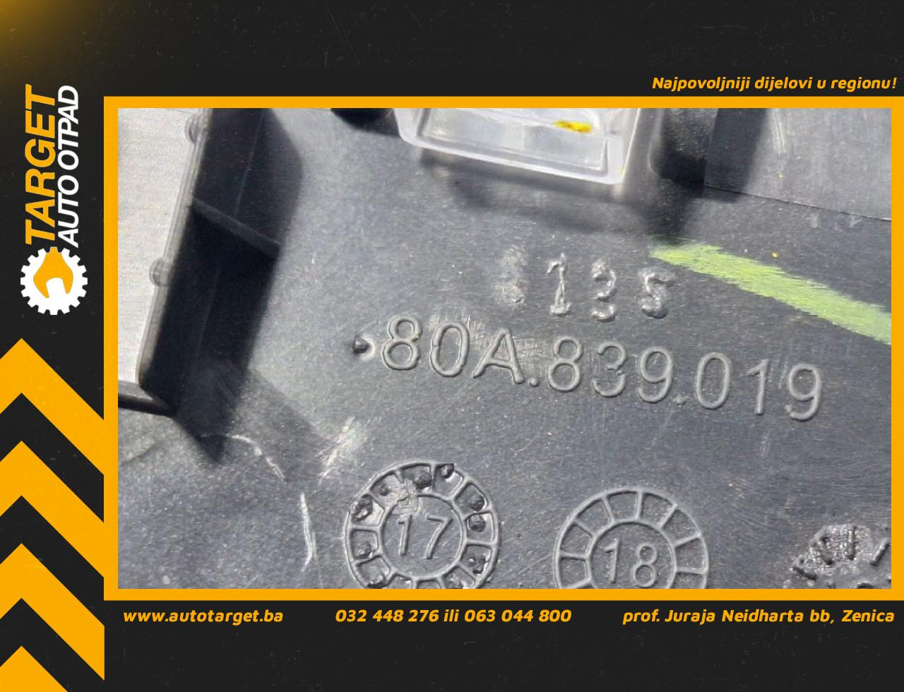 UNUTRASNJA RUCKA VRATA AUDI Q5 (FY) > 17 - 20  80A839019