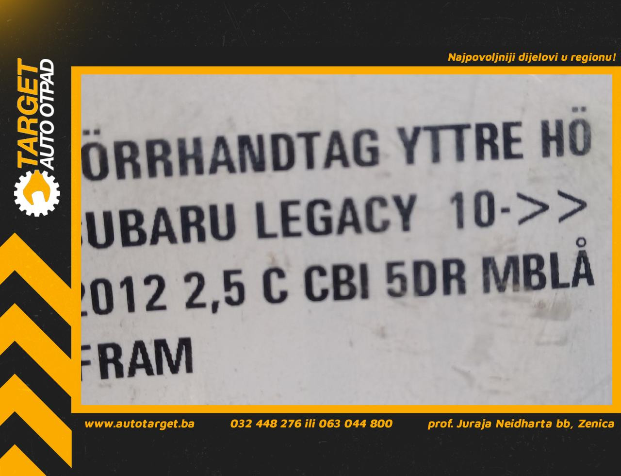 DIJELOVI RUCKA VRATA SUBARU LEGACY > 10-14