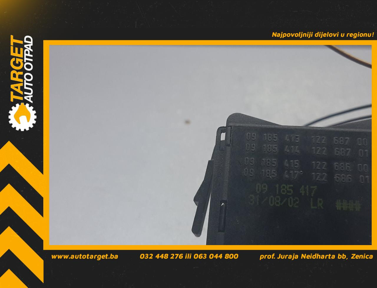 DIJELOVI RUCICA VOLANA OPEL MERIVA > 03-06 09185413