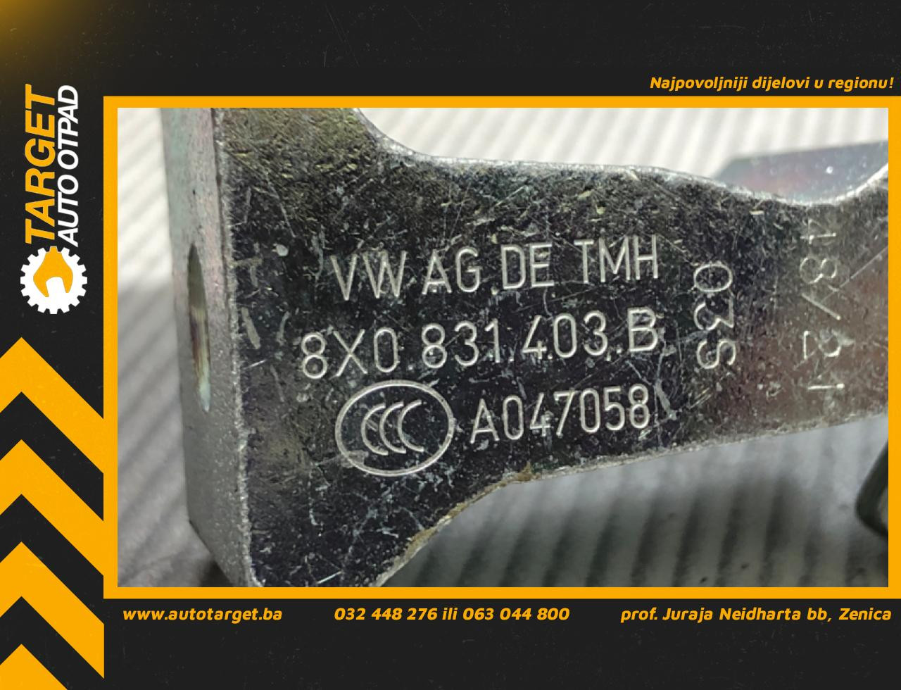 DIJELOVI BAGLAMA AUDI A3 (8V1/8VA) > 12-16 8X0831403B