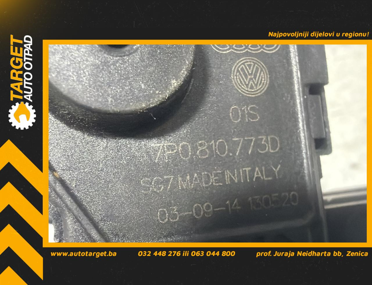 MOTORIC POKLOPCA REZERVOARA SKODA OCTAVIA > 13-16 7P0810773D