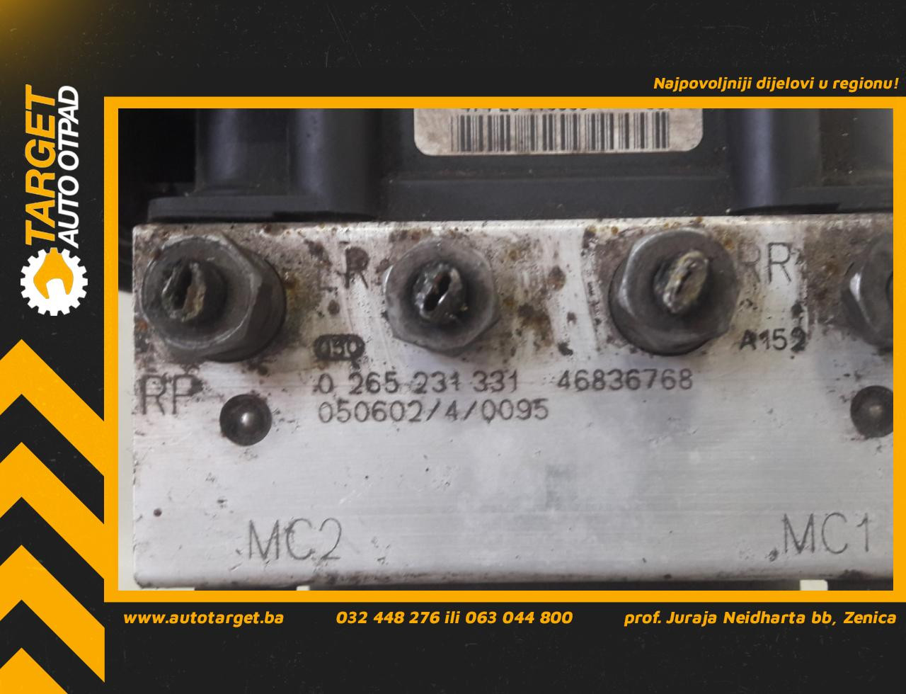 ABS ELEKTRONIKA FIAT PUNTO > 03-11 46836768 0265800315