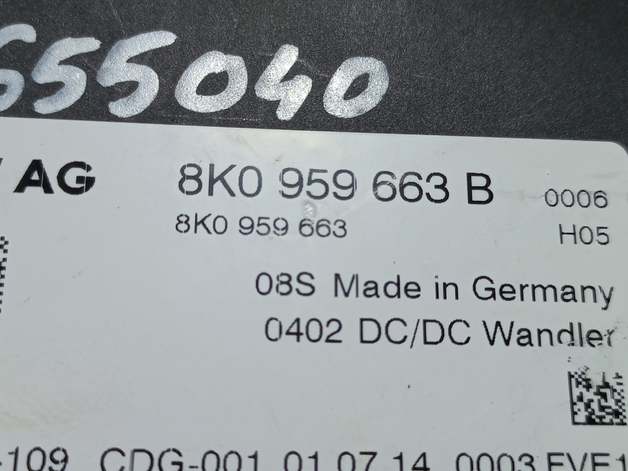 ELEKTRONIKA MODUL AUDI A4 (B8) > 12-15 8K0959663B