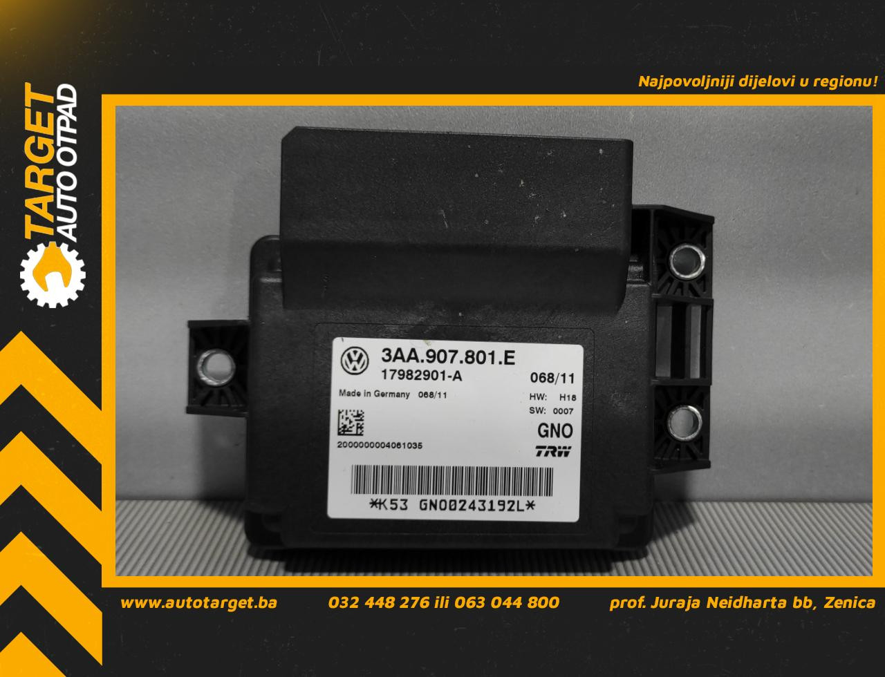 ELEKTRONIKA MODUL VW PASSAT CC > 08-11 3AA907801E
